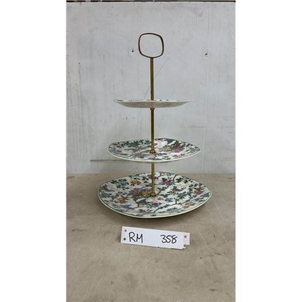 Vintage Midwinter Stylecraft Fashion 3 Tier Serving Tray by Staffordshire England