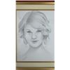 Image 3 : 2 Hollywood Stars Pencil Sketches - Framed Pictures by Artist Stinson 15 x 13"; Taylor Swift