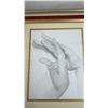 Image 5 : 2 Hollywood Stars Pencil Sketches - Framed Pictures by Artist Stinson 15 x 13"; Taylor Swift