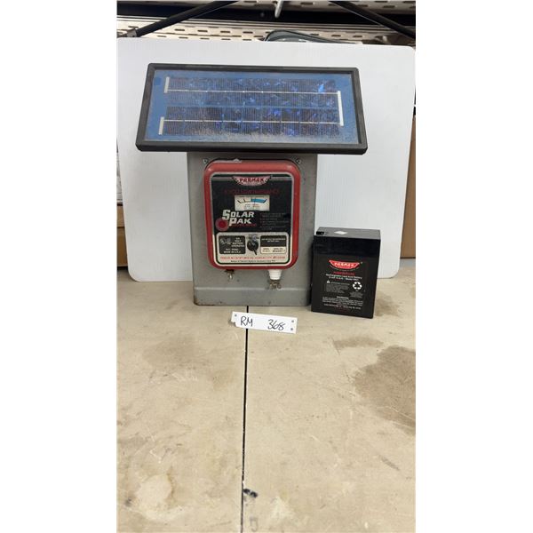 Parmak Solar Powered Electric Fencer with Battery- Untested
