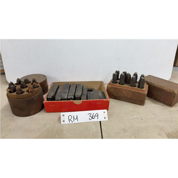3 Boxes of Vintage Blacksmith Stamping Dies