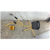 Image 2 : Construction Inspired Kids Ride on Metal Sand Digger Excavator Backyard Sandpit Toy Yellow 45 x 12