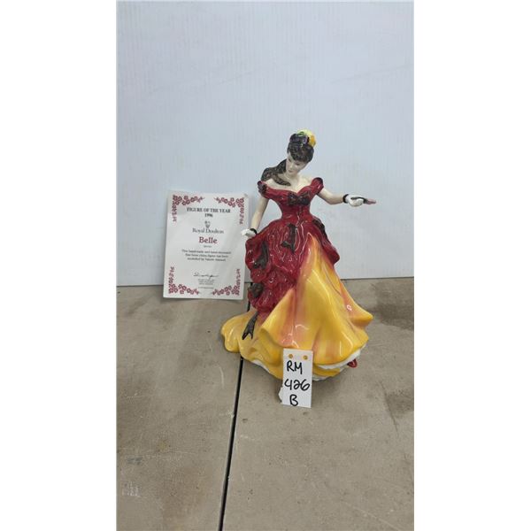 Royal Doulton Figure of the Year 1996 Royal Doulton Belle Collector No. HN3703 Bone China Figure