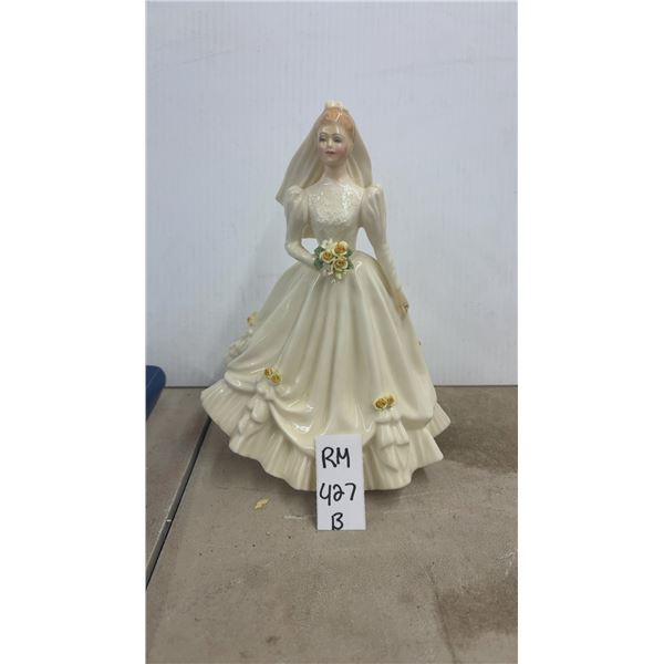 Royal Doulton Bride (Ivory) Collector No. HN3285 Bone China Figure- 8.5" Tall
