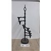 Image 1 : Antique Dansky Denmark Cast Iron Danish Adjustable Spiral Staircase Candelbra