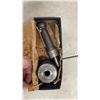 Image 6 : Vintage Wood Planer, Saw Set, Wood Ruler, Primitive Hoe, Midget Grommet Dies & Wood Box