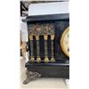 Image 3 : Beautiful Antique 1920's Sessions 8 Day Mantle Clock Ornate Guilded Columns with Key & Pendulum