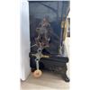 Image 4 : Beautiful Antique 1920's Sessions 8 Day Mantle Clock Ornate Guilded Columns with Key & Pendulum