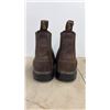 Image 2 : Original Blundstone 500 Unisex Stout Brown Boots Men's Size 9 or Ladies Size 12 Made in Australia