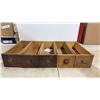 Image 2 : Vintage Hand Crafted 1 of a Kind Foot Stool & 5 Seeing Machine Drawer Boxes