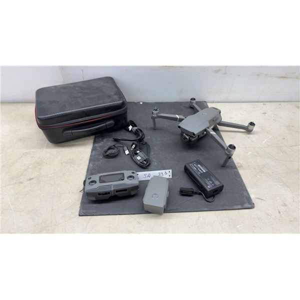 DJI Mavic 2 Drone Like New with Zoom 2, Controller, Batteries, Charger, Cables, and Carrying Case.