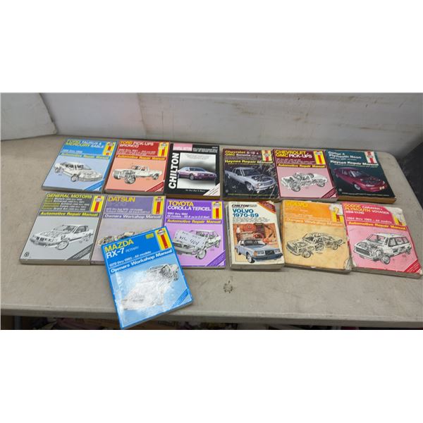 Haynes and Chilton Automotive Repair Manuals for Ford, Chevrolet, Dodge, Toyota, and More