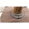 Image 6 : Antique Wooden Smoking Stand with Turned Legs, Copper Ash Receptacle, and Drawer, 26 x 11 x 11"