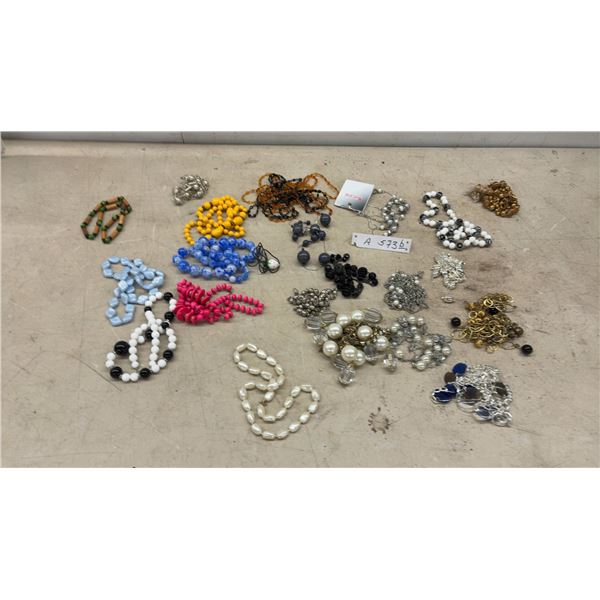 Assorted Fashion Jewelry Necklaces Including Beaded and Faux Pearl Styles and More