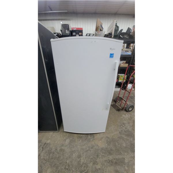 Whirlpool 10 Cubic Foot Upright Freezer, Energy Star Certified, White 67 x 33 x 28"