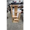 Image 1 : Ambrosia Maple Asymmetrical Open Display Shelf Unit 60 x 24 x 12"