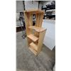 Image 3 : Ambrosia Maple Asymmetrical Open Display Shelf Unit 60 x 24 x 12"