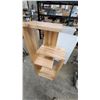Image 4 : Ambrosia Maple Asymmetrical Open Display Shelf Unit 60 x 24 x 12"
