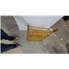 Image 3 : Three-Tier Folding Bamboo Slatted Storage Shelf 28" Wide