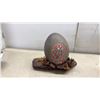 Image 5 : Decorative Ceramic Mallard Duck Figurine, Canada Goose, Painted Egg, and More, Tallest 13 1/2"