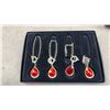 Image 3 : Bombay Silver-Tone Napkin Holders with Red Stones, Treasure Box, Bacardi Baseball with Sound and
