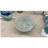 Image 11 : Art Glass Vase with Amber Ruffled Top and Crackle Finish, Oil Lamps, Bottles, and More