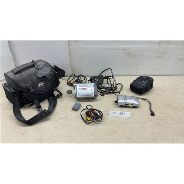 Canon ZR80 MiniDV Camcorder, Bell+Howell BF 977 Panorama Camera, and More
