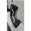 Image 2 : X Rocker Eclipse Gaming Floor Rocker Chair with Built-In Speakers, Black and White