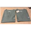 Image 11 : MOBB Medical Scrubs V-Neck Tops and Elastic & Tie-Up Waist Pants in Assorted Colors and Sizes