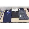 Image 2 : MOBB Medical Scrubs V-Neck Tops and Elastic & Tie-Up Waist Pants in Assorted Colors and Sizes