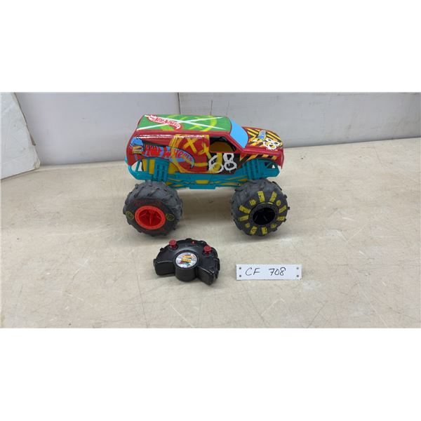 Hot Wheels Monster Trucks RC 1:15 Scale Race Ace Vehicle with Remote Control