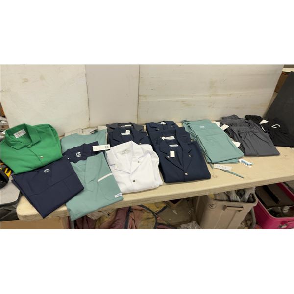 MOBB and Premium Uniforms Medical Scrubs, Pants, and Lab Coat Tops in Assorted Colors (9 Pants, 12