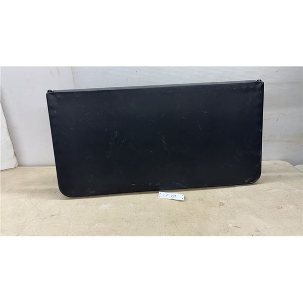Black Portable Folding Table with Metal Legs, 28 x 34 x 34"
