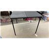 Image 3 : Black Portable Folding Table with Metal Legs, 28 x 34 x 34"