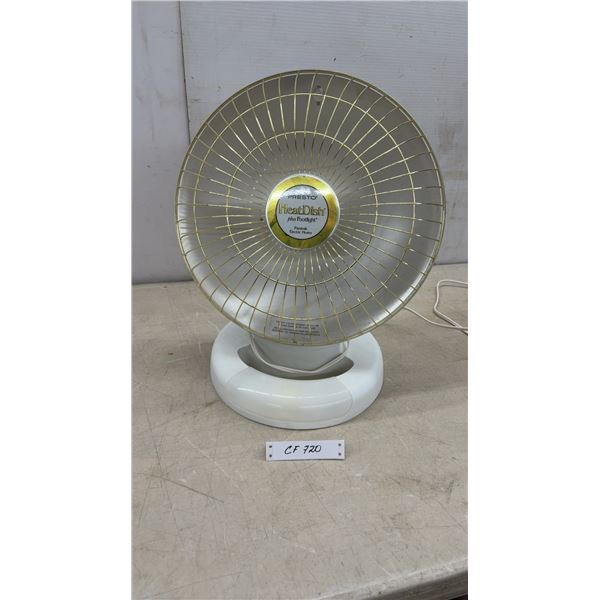 Presto HeatDish plus Footlight Parabolic Electric Heater with Three Heat Settings