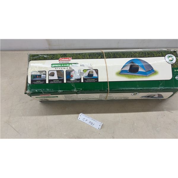 Coleman Sundome 3-4 Person Tent, 9' X 7' with WeatherTec System