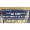 Image 2 : Wyatt & Ash Machine Washable Area Rug, 63 x 89", Teal Floral Pattern