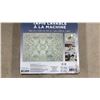 Image 5 : Wyatt & Ash Machine Washable Area Rug, 63 x 89", Teal Floral Pattern