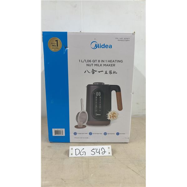 Midea 8-in-1 Heating Nut Milk Maker Model MNM802TSBPH, 1 Liter Capacity