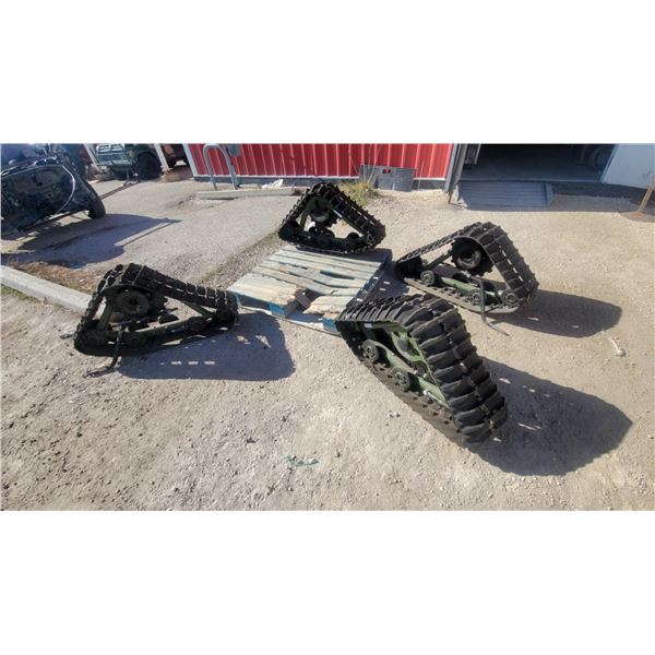 Camoplast Tatou ATV/UTV Track System Set, Rubber Tracks with Green Frame Used Very Little
