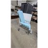 Image 1 : Convaid S-Tretchair Medical Reclining Transport Chair, Light Blue Vinyl