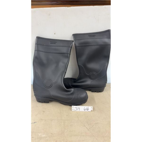 Steel Toe Rubber Boots -Size 12