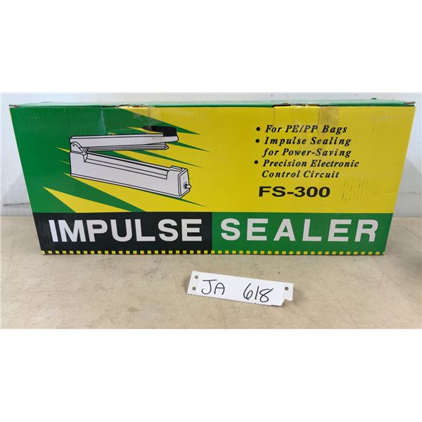 Impulse Sealer for Plastic Film PE/PP Bags, 300mm Sealing Length