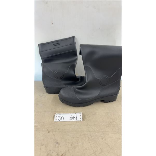 Steel Toe Rubber Boots - Size 10