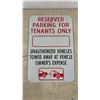 Image 2 : Reserved Parking for Tenants Only Sign and Designated Smoking Area Sign