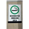 Image 3 : Reserved Parking for Tenants Only Sign and Designated Smoking Area Sign