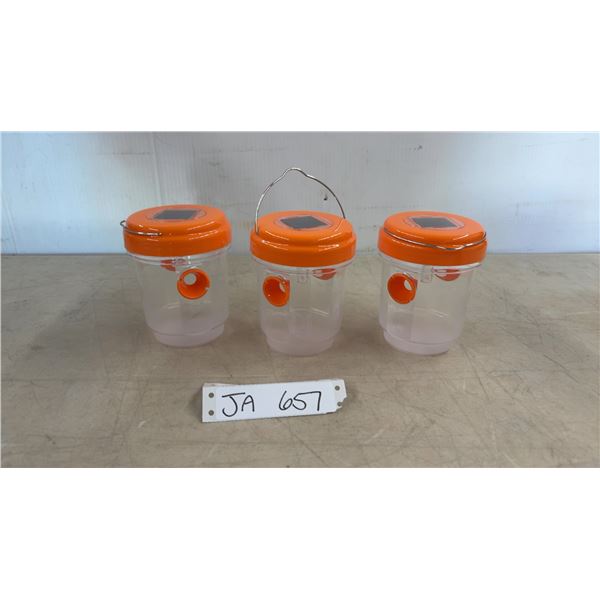 3 Solar Wasp Traps