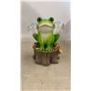 Image 2 : Solar Frog Garden Statue