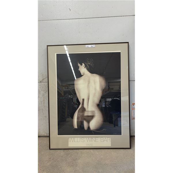 Willi's Wine Bar Paris Framed Poster by Luc Commerman