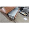 Image 4 : IKEA Effektiv Four-Drawer Chest, Frosted Glass Fronts, Medium Brown Wood Veneer 34 x 32 x 19"